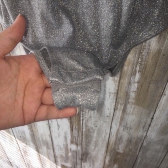 Wild Fable Silver Metallic Bodysuit - Picture 7 of 8